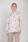 The Ceria Blouse in Brush Paints