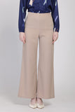 J&Co Palazzo 3.0 Straight Cut Wide Leg Pants in Khakis