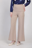 J&Co Palazzo 3.0 Straight Cut Wide Leg Pants in Khakis