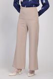 J&Co Palazzo 3.0 Straight Cut Wide Leg Pants in Khakis