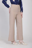 J&Co Palazzo 3.0 Straight Cut Wide Leg Pants in Khakis