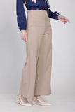 J&Co Palazzo 3.0 Straight Cut Wide Leg Pants in Khakis