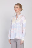 JULY Abstract Print Blouse in Rainbow