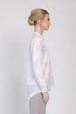 JULY Abstract Print Blouse in Rainbow