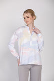 JULY Abstract Print Blouse in Rainbow