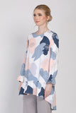 The Ceria Tunic in Blue Abstract