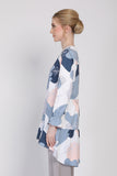 The Ceria Tunic in Blue Abstract