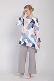 The Ceria Tunic in Blue Abstract