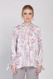 The Botani Floral Blouse in Lavender