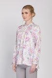 The Botani Floral Blouse in Lavender