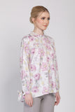 The Botani Floral Blouse in Lavender