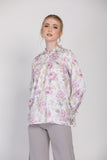 The Botani Floral Blouse in Lavender