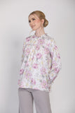 The Botani Floral Blouse in Lavender