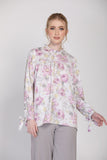 The Botani Floral Blouse in Lavender