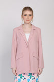 The Lagenda Long Blazer in Dust Pink