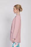 The Lagenda Long Blazer in Dust Pink