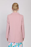 The Lagenda Long Blazer in Dust Pink