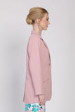 The Lagenda Long Blazer in Dust Pink