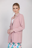 The Lagenda Long Blazer in Dust Pink