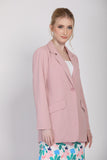 The Lagenda Long Blazer in Dust Pink