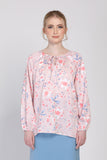 The Botani Floral Blouse in Pink