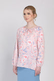 The Botani Floral Blouse in Pink