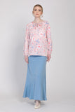 The Botani Floral Blouse in Pink