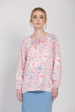 The Botani Floral Blouse in Pink