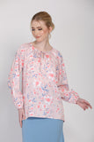 The Botani Floral Blouse in Pink