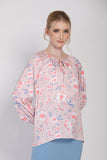 The Botani Floral Blouse in Pink