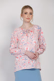 The Botani Floral Blouse in Pink