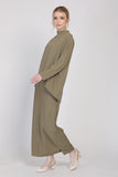 The Cahaya Knit Pencil Skirts in Dusty Green