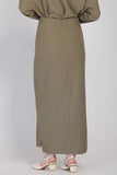 The Cahaya Knit Pencil Skirts in Dusty Green