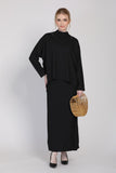 The Cahaya Knit Pencil Skirts in Black