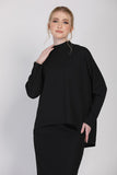 The Cahaya Knit Top in Black