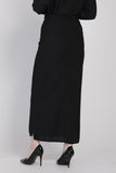 The Cahaya Knit Pencil Skirts in Black