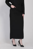The Cahaya Knit Pencil Skirts in Black