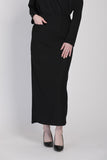 The Cahaya Knit Pencil Skirts in Black