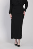 The Cahaya Knit Pencil Skirts in Black
