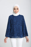 The Rehati Blouse in Navy Blue