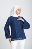 The Rehati Blouse in Navy Blue