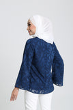 The Rehati Blouse in Navy Blue