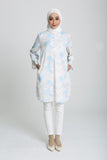 The Botani Floral Tunic in Light Blue