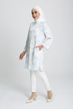 The Botani Floral Tunic in Light Blue