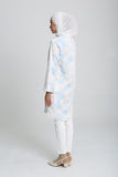 The Botani Floral Tunic in Light Blue