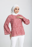 The Rehati Blouse in Red Bean