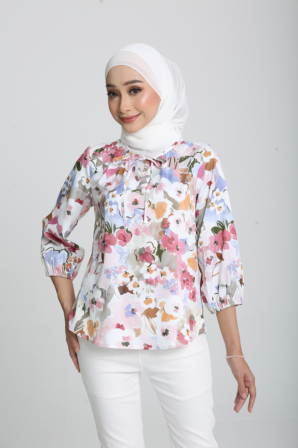 The Reunion Moments Floral Blouse in Pink