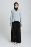 The Harmoni Polka Dot Blouse in Blue