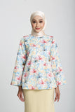 The Botani Floral Blouse in Light Yellow