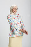 The Botani Floral Blouse in Light Yellow